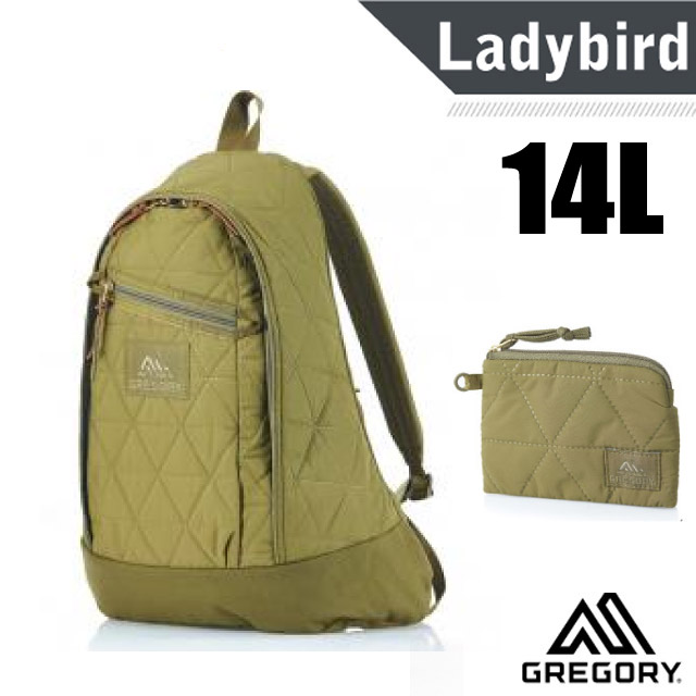 【美國 GREGORY】LADYBIRD BACKPACK 14L多口袋後背包+手挽袋/131371-425E 鼠尾草綠✿30E010